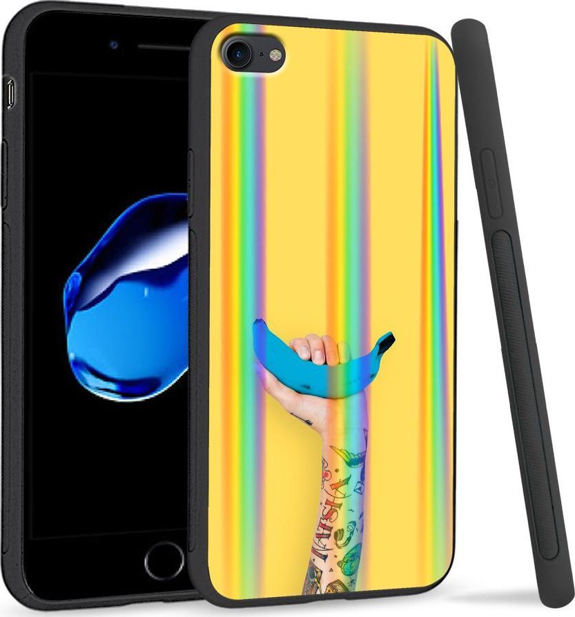 Super Fashion Etui Rainbow Series na Apple iPhone 7 Niebieski banan 1