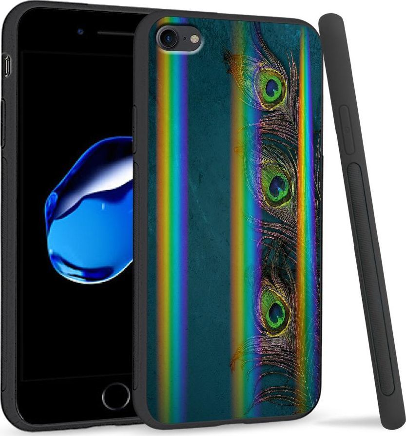 Super Fashion Etui Rainbow Series na Apple iPhone 7 Three Peacock Feathers 1