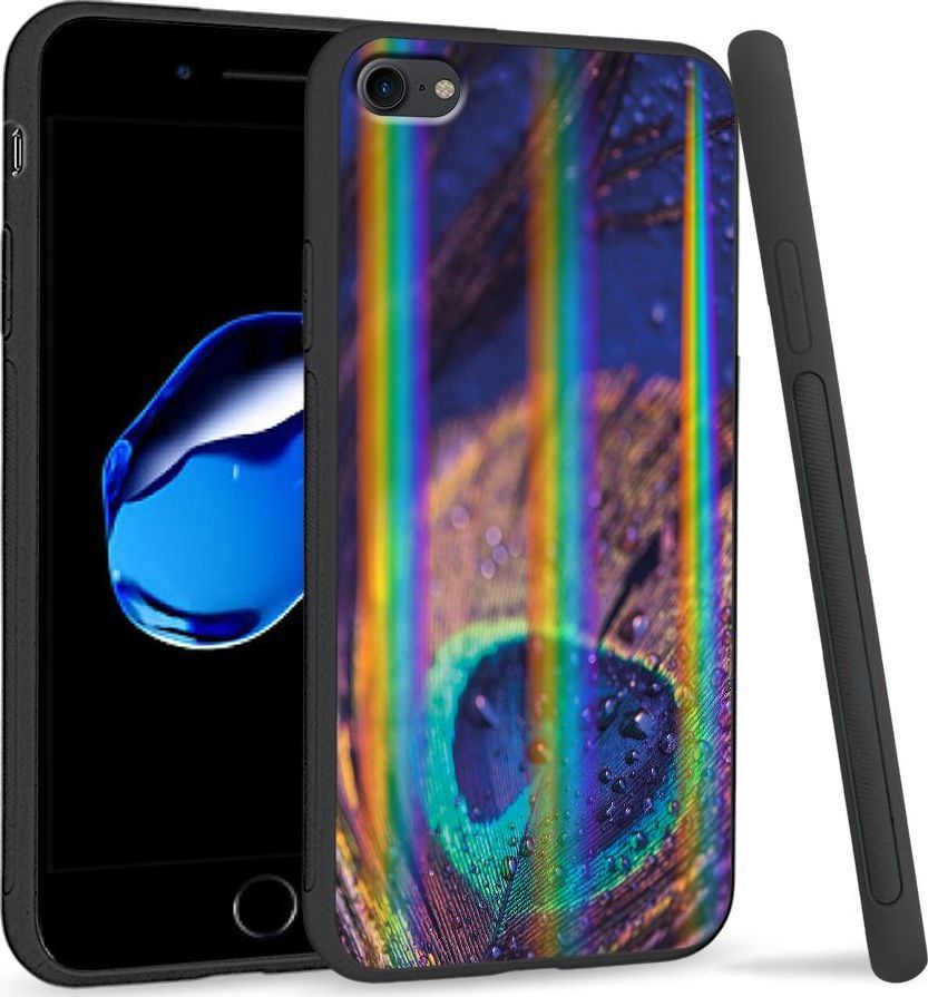 Super Fashion Etui Rainbow Series na Apple iPhone 7 Peacock Feather Closeup 1