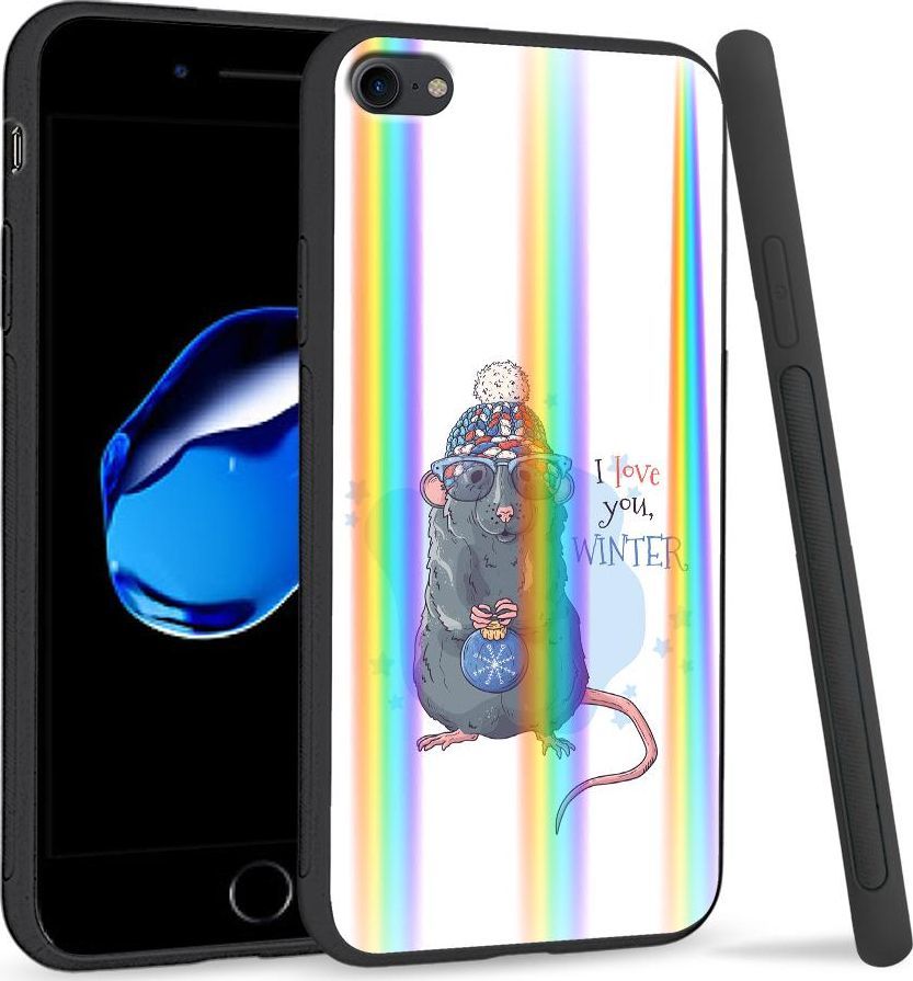 Super Fashion Etui Rainbow Series na Apple iPhone 7 Myszka 1