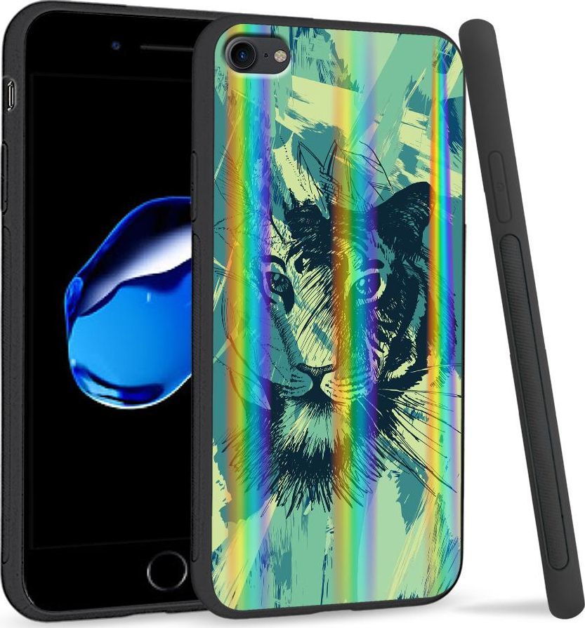 Super Fashion Etui Rainbow Series na Apple iPhone 7 Płutno tygrysa 1