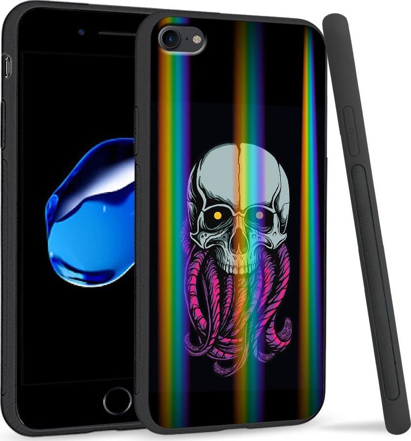 Super Fashion Etui Rainbow Series na Apple iPhone 7 Starszna czaska 1