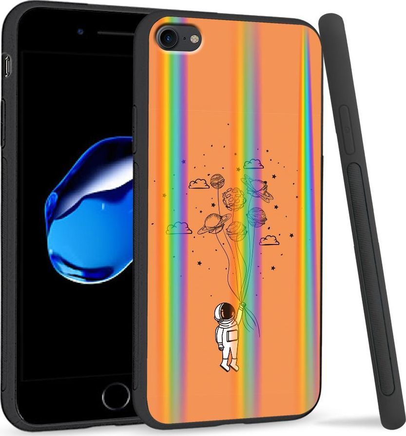 Super Fashion Etui Rainbow Series na Apple iPhone 7 Kosmiczne balony 1