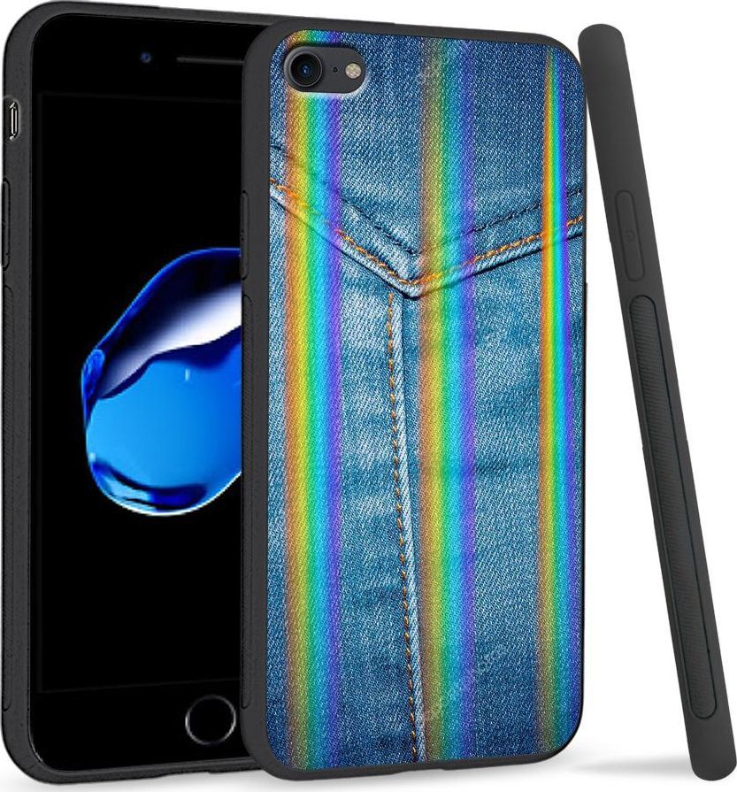 Super Fashion Etui Rainbow Series na Apple iPhone 7 Jeans Pocket 1