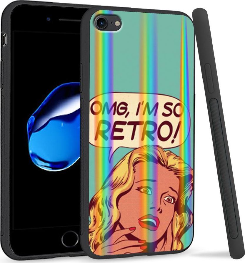 Super Fashion Etui Rainbow Series na Apple iPhone 7 OMG I'm so Retro 1
