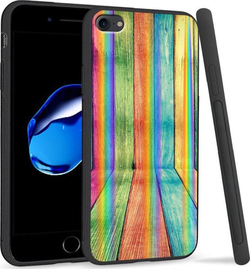 Super Fashion Etui Rainbow Series na Apple iPhone 7 Kolorowe deski 1
