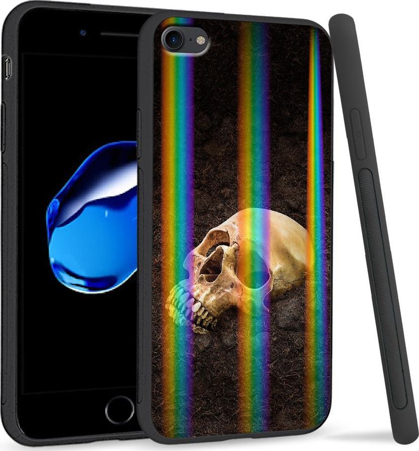 Super Fashion Etui Rainbow Series na Apple iPhone 7 Czaszka w ziemi 1