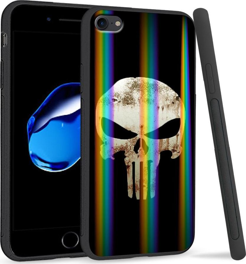 Super Fashion Etui Rainbow Series na Apple iPhone 7 Czaszka 1