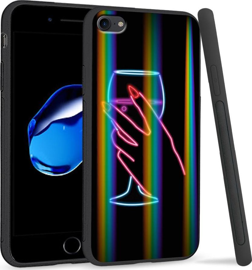 Super Fashion Etui Rainbow Series na Apple iPhone 7 Glass of Wine 1
