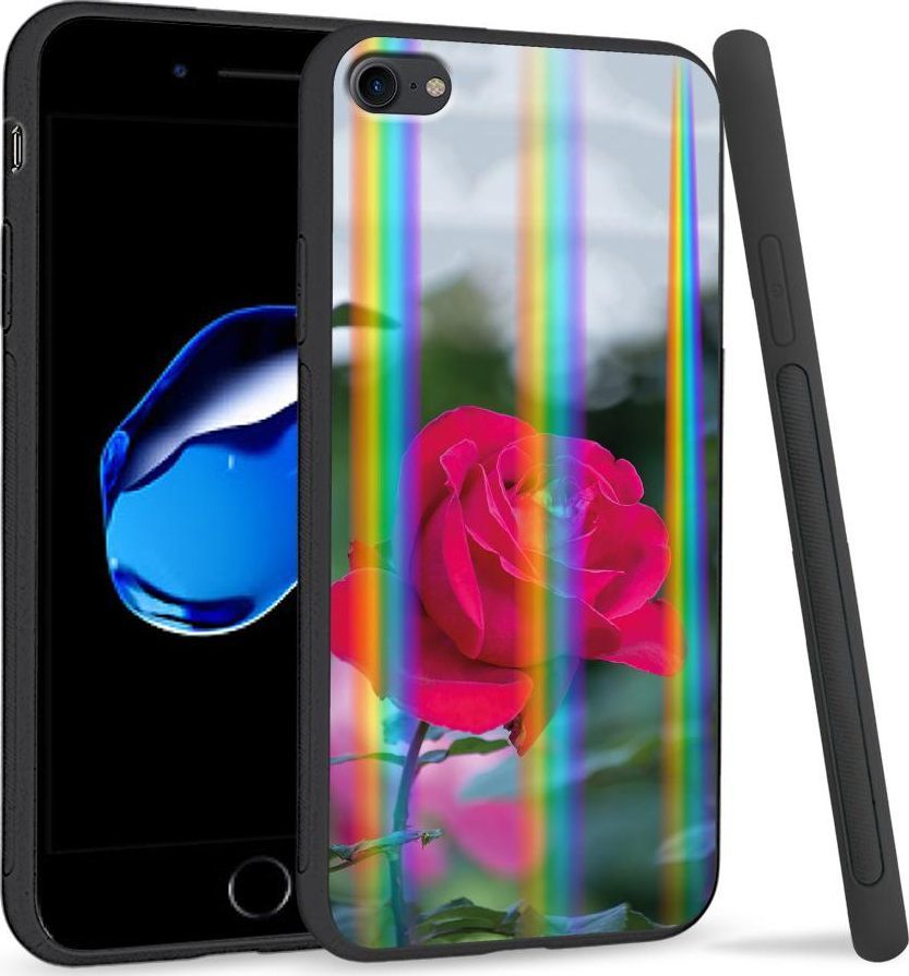 Super Fashion Etui Rainbow Series na Apple iPhone 7 Pąk rózy 1