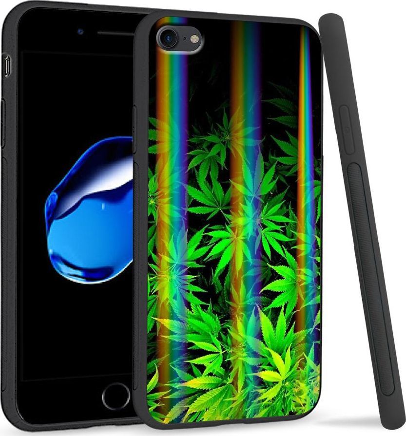 Super Fashion Etui Rainbow Series na Apple iPhone 7 Czarne Zioło 1