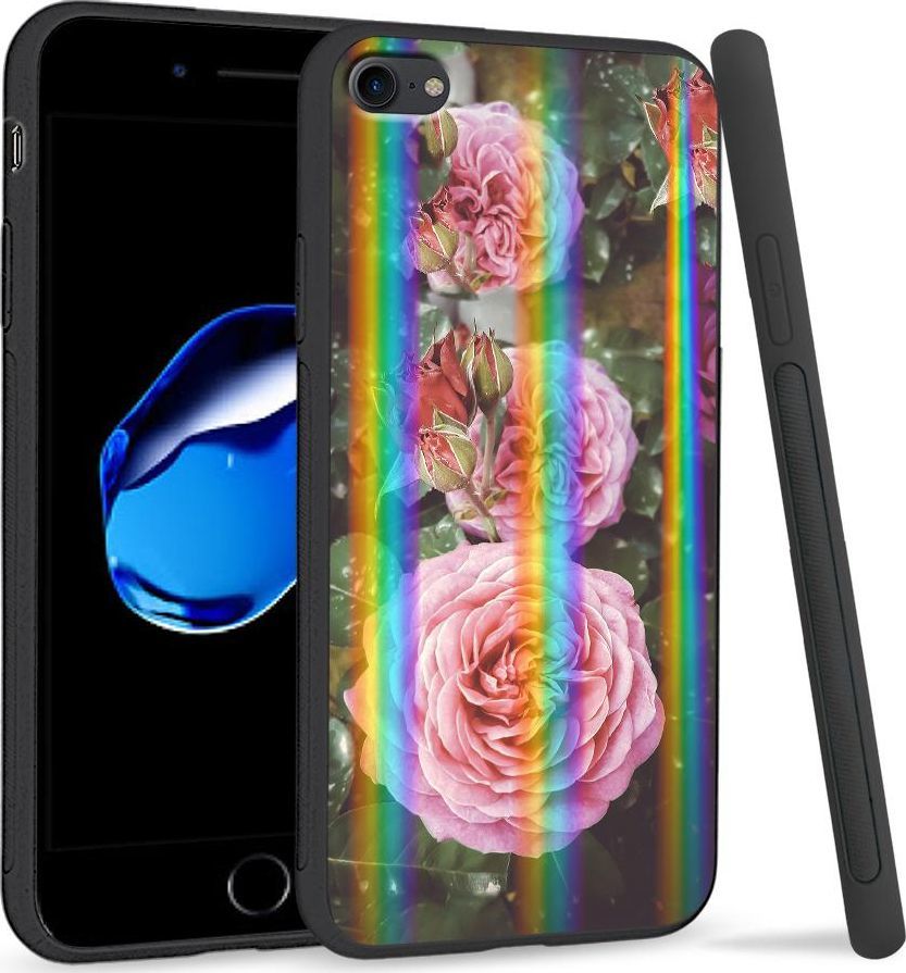 Super Fashion Etui Rainbow Series na Apple iPhone 7 Krzew róży 1
