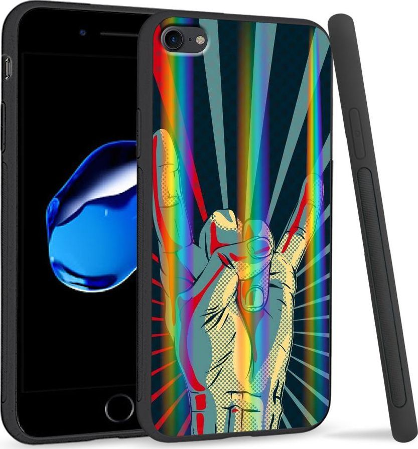 Super Fashion Etui Rainbow Series na Apple iPhone 7 Evil Sign 1