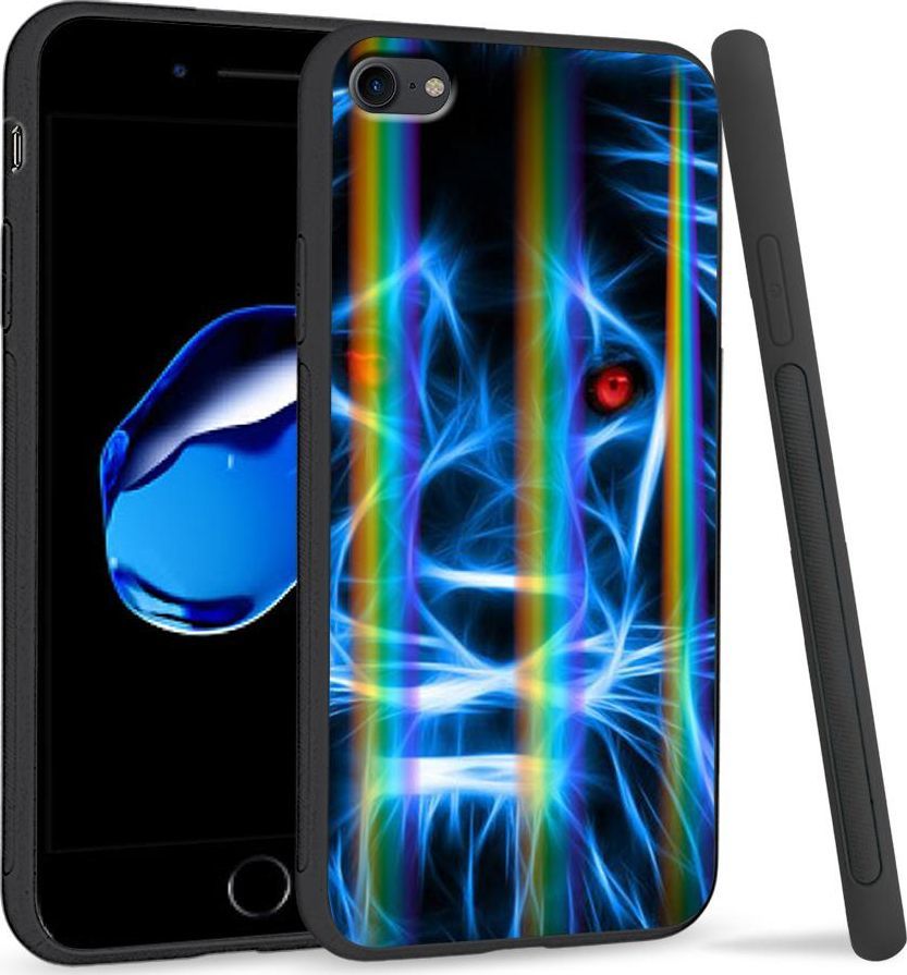 Super Fashion Etui Rainbow Series na Apple iPhone 7 Niebieski Lew 1