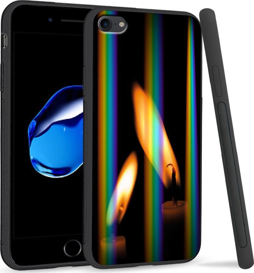 Super Fashion Etui Rainbow Series na Apple iPhone 7 Płomienie 1