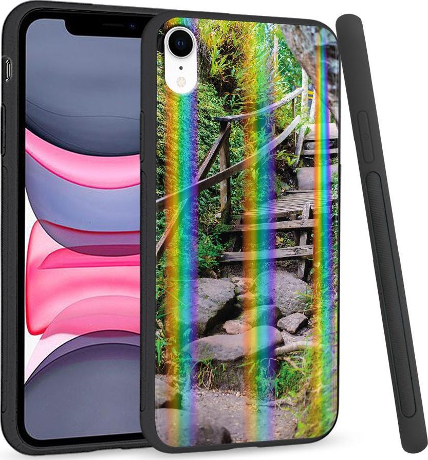 Super Fashion Etui Rainbow Series na Apple iPhone XR Leścia ścieżka 1