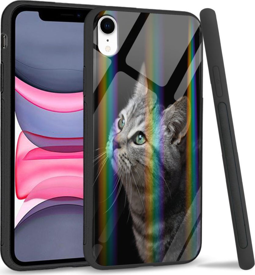 Super Fashion Etui Rainbow Series na Apple iPhone XR My kitty friend 1
