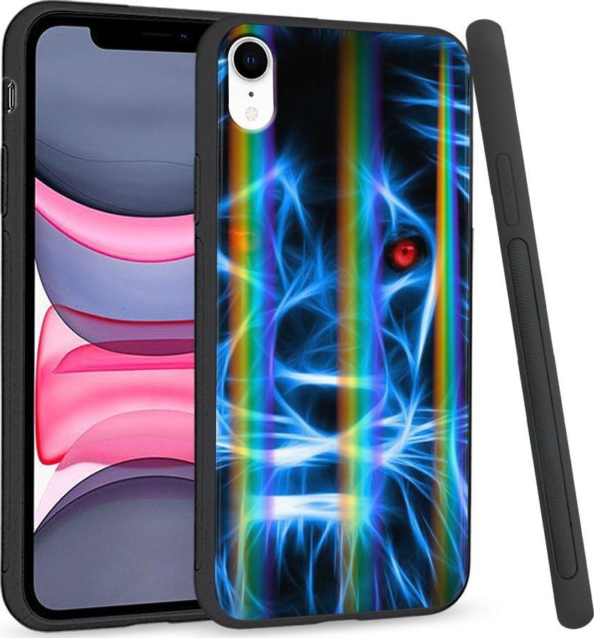 Super Fashion Etui Rainbow Series na Apple iPhone XR Niebieski Lew 1