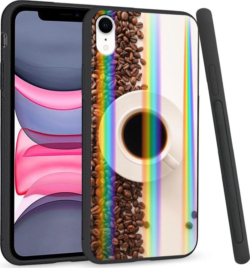 Super Fashion Etui Rainbow Series na Apple iPhone XR Coffee Cup 1