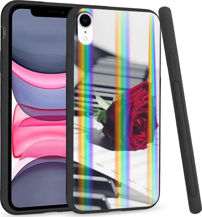 Super Fashion Etui Rainbow Series na Apple iPhone XR Rose Piano 1