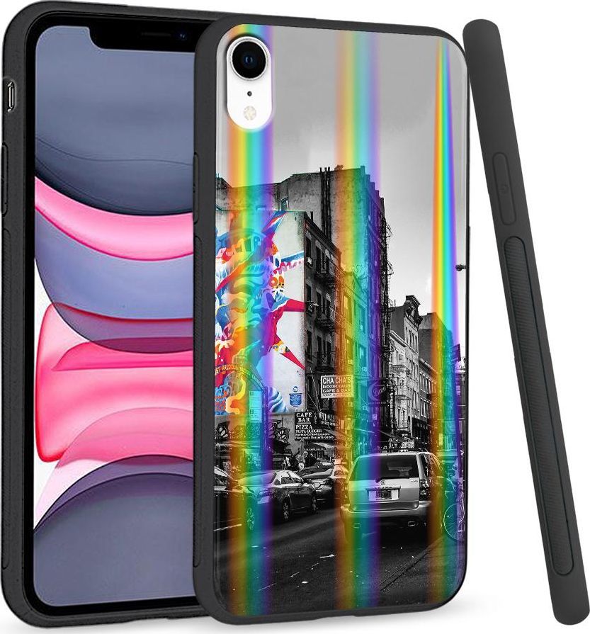 Super Fashion Etui Rainbow Series na Apple iPhone XR Miasto 1