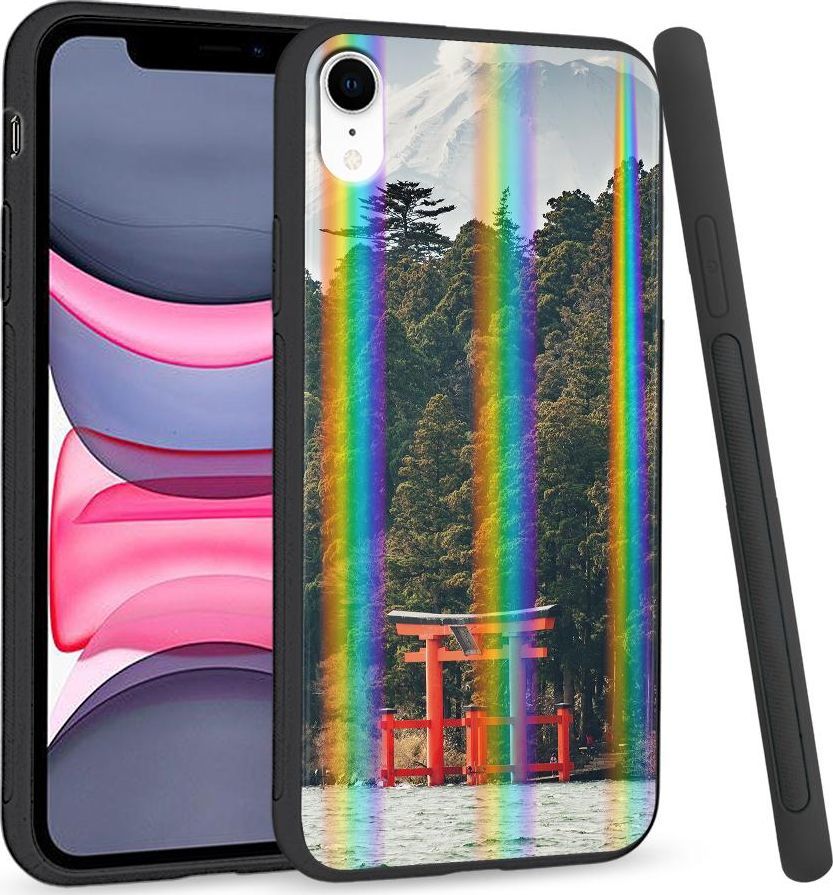 Super Fashion Etui Rainbow Series na Apple iPhone XR Leśna przystań 1