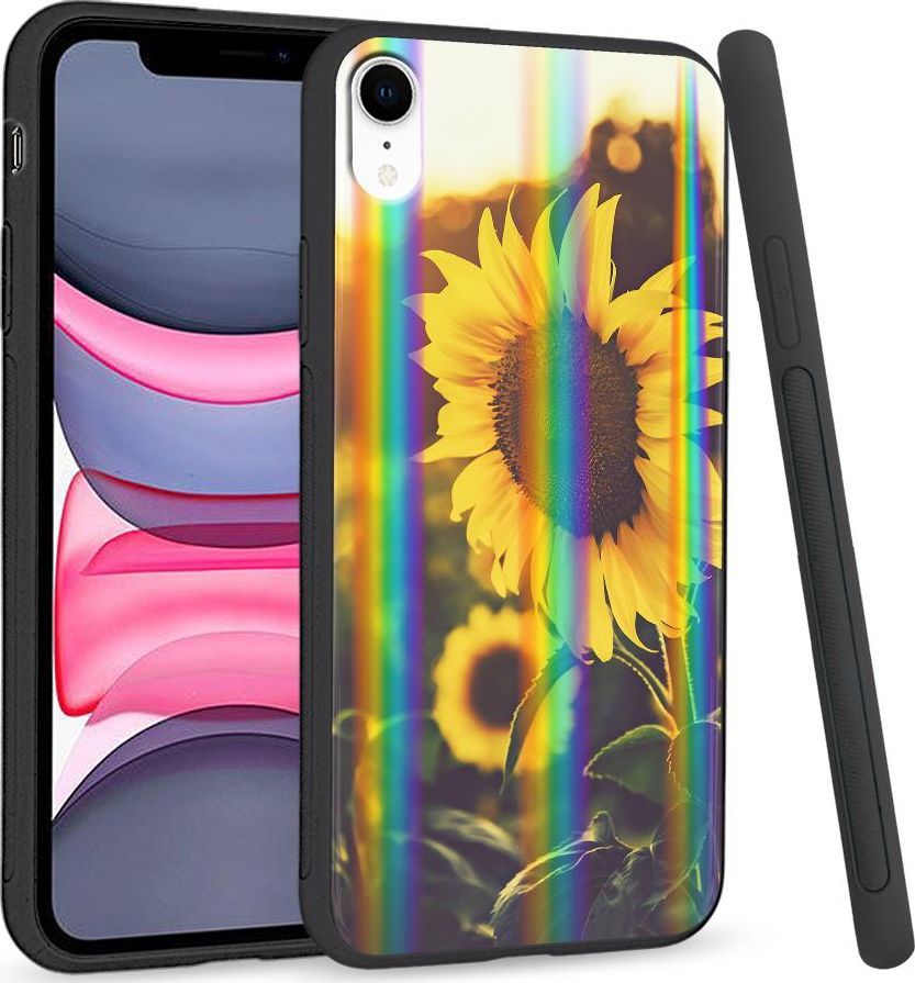 Super Fashion Etui Rainbow Series na Apple iPhone XR Sunflower field 1