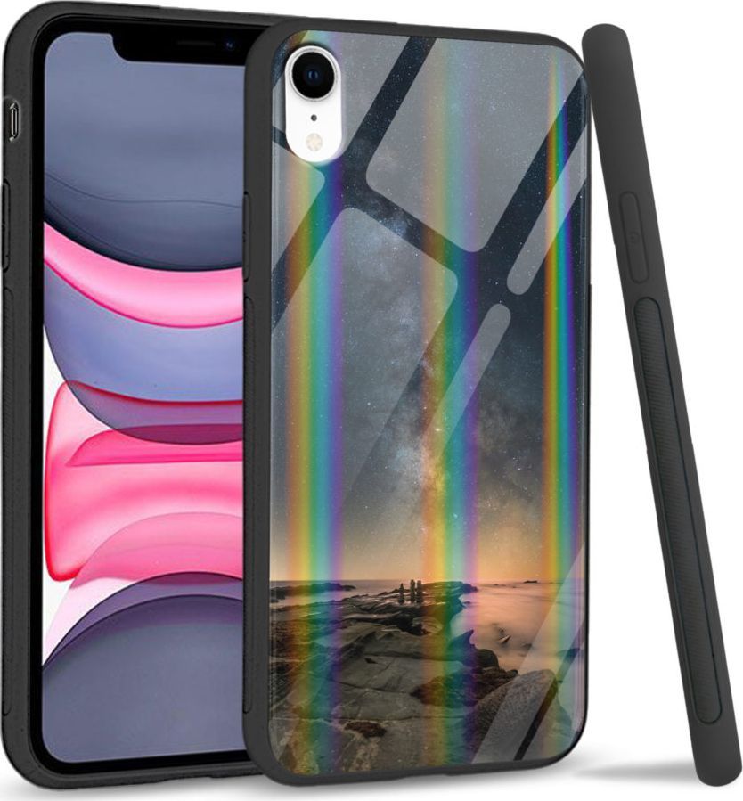 Super Fashion Etui Rainbow Series na Apple iPhone XR Stary night rocks 1