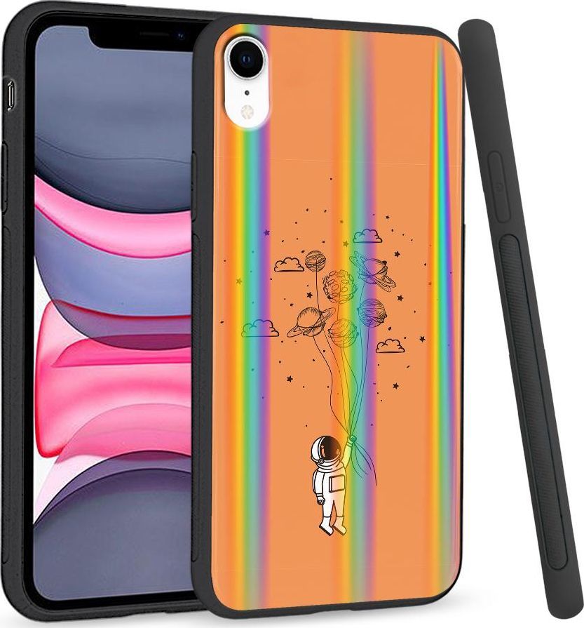 Super Fashion Etui Rainbow Series na Apple iPhone XR Kosmiczne balony 1