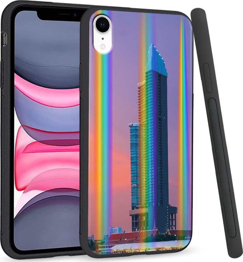 Super Fashion Etui Rainbow Series na Apple iPhone XR Wierzowiec 1