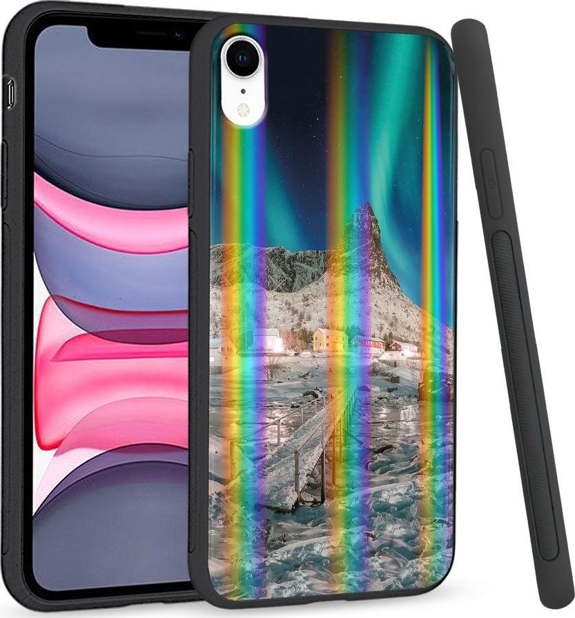 Super Fashion Etui Rainbow Series na Apple iPhone XR Zorza 1