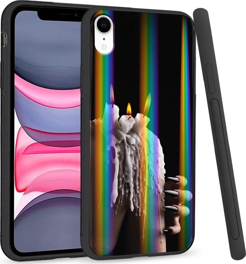 Super Fashion Etui Rainbow Series na Apple iPhone XR Wosk 1