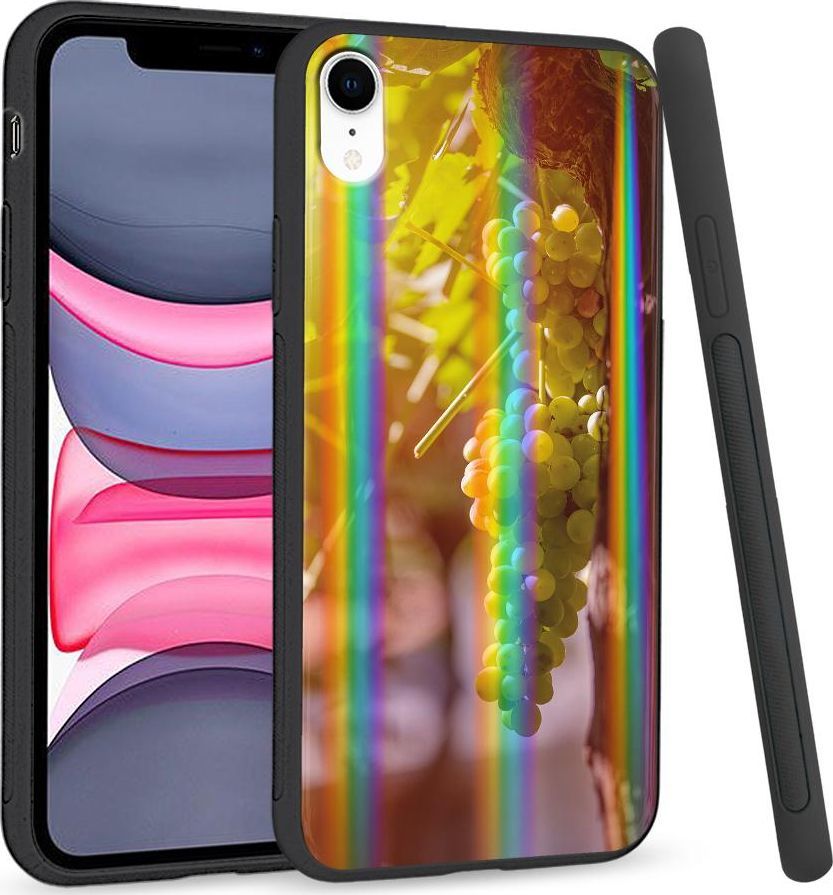 Super Fashion Etui Rainbow Series na Apple iPhone XR Kiść winogron 1