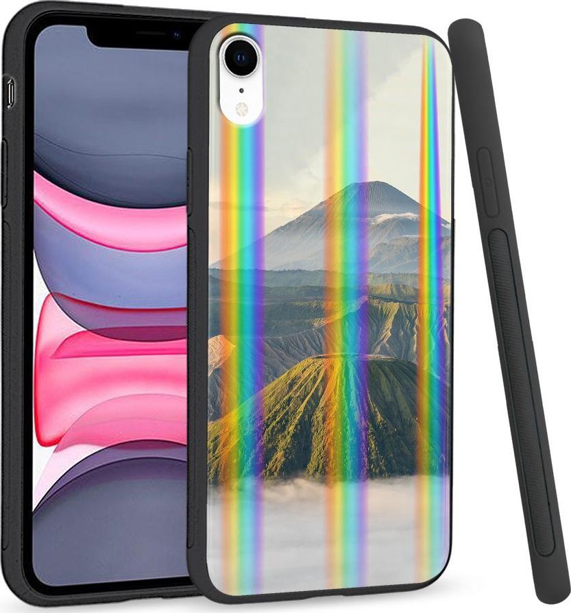 Super Fashion Etui Rainbow Series na Apple iPhone XR Wulkan 1