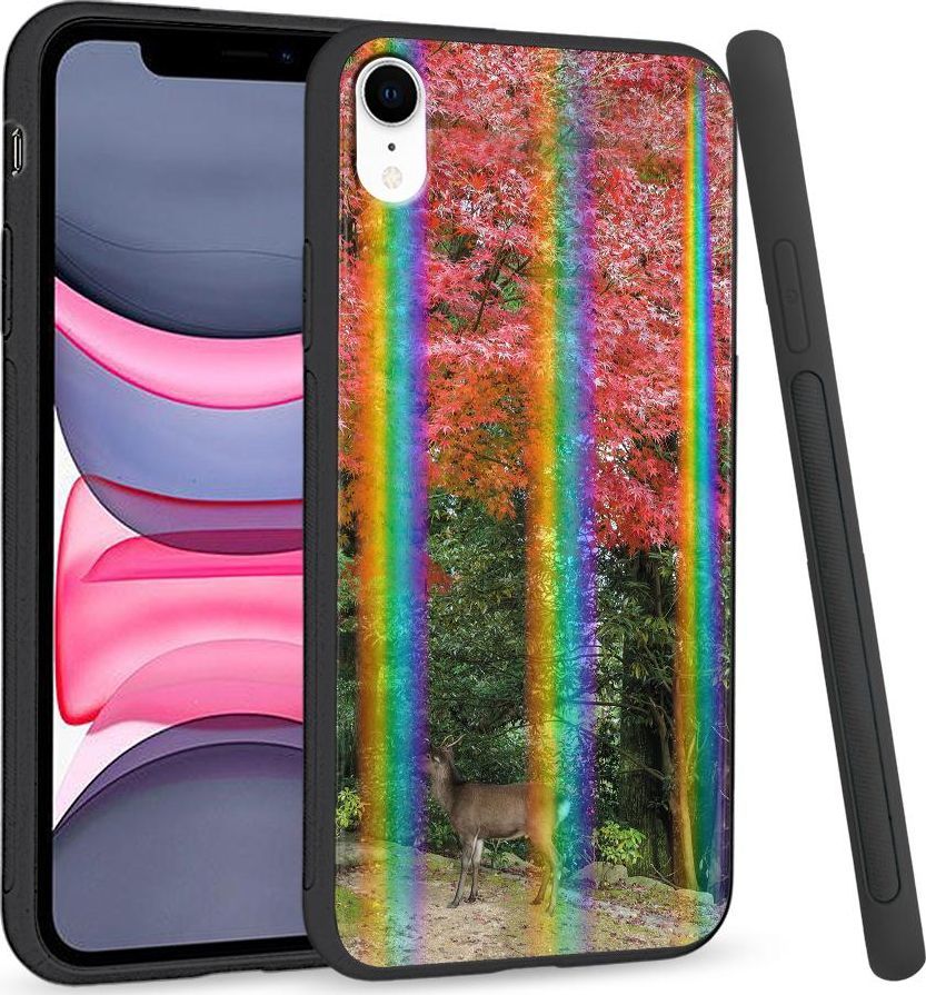 Super Fashion Etui Rainbow Series na Apple iPhone XR Jeleń 1