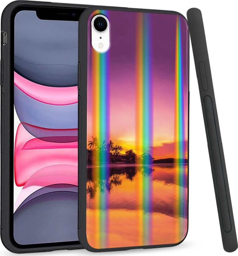 Super Fashion Etui Rainbow Series na Apple iPhone XR Purpurowe niebo 1