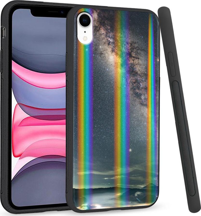 Super Fashion Etui Rainbow Series na Apple iPhone XR Gwieździste niebo 1