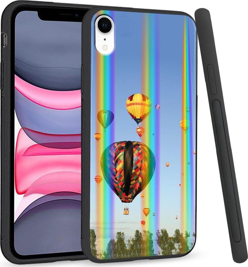 Super Fashion Etui Rainbow Series na Apple iPhone XR Balony na niebie 1