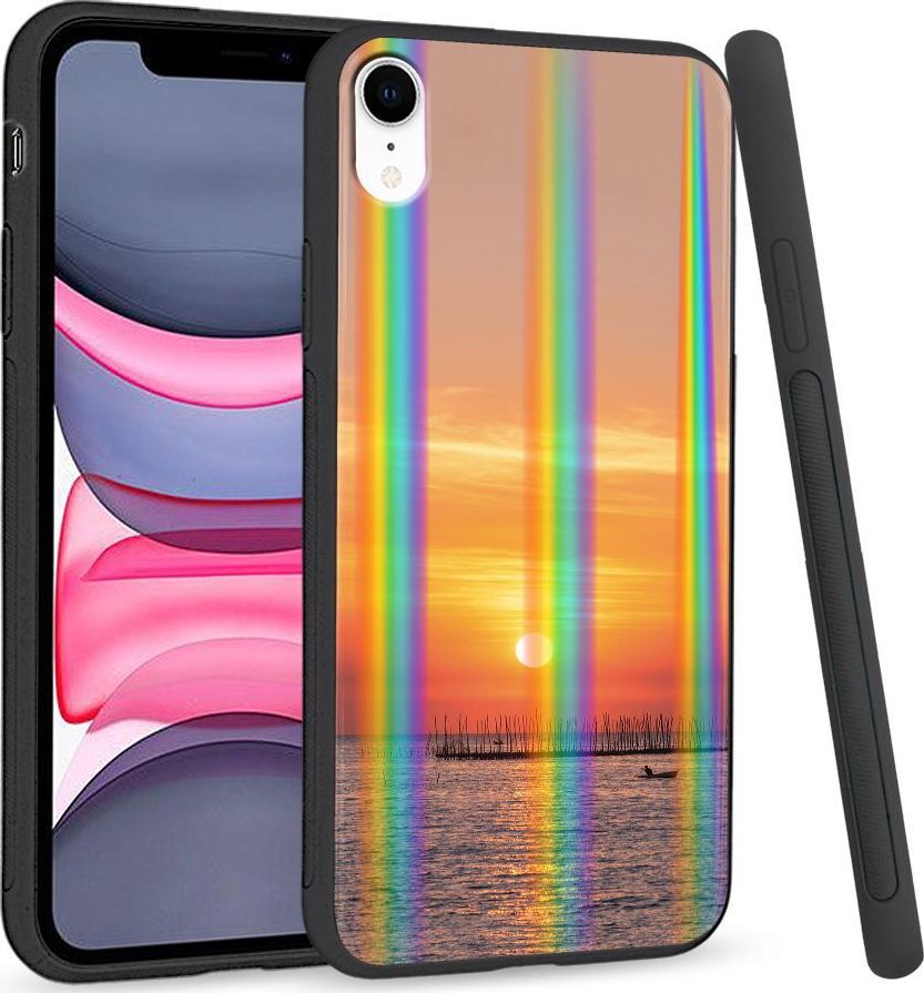 Super Fashion Etui Rainbow Series na Apple iPhone XR Zachód słońca 1