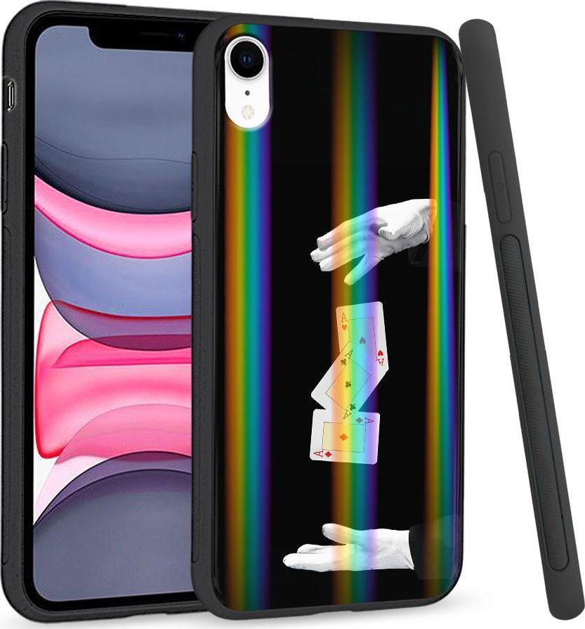 Super Fashion Etui Rainbow Series na Apple iPhone XR Trzy asy 1