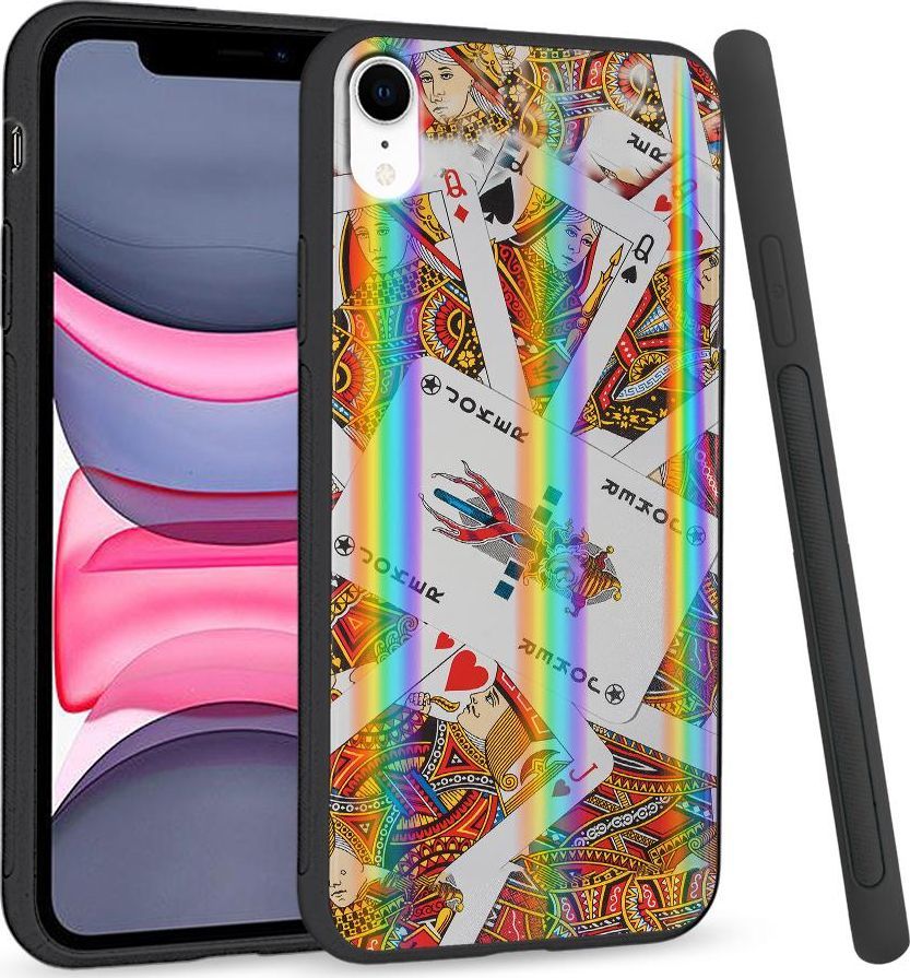 Super Fashion Etui Rainbow Series na Apple iPhone XR Karty 1