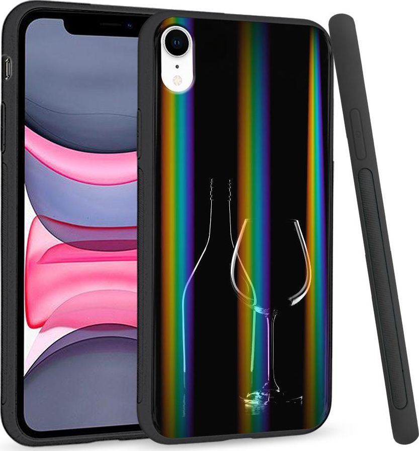 Super Fashion Etui Rainbow Series na Apple iPhone XR Wino 1