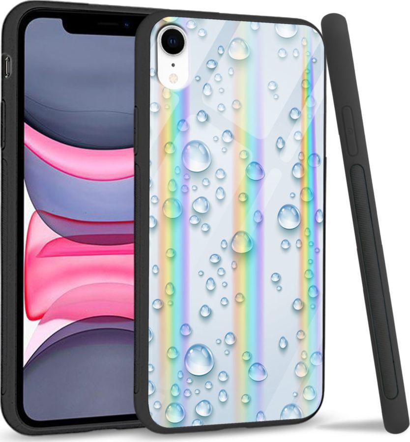 Super Fashion Etui Rainbow Series na Apple iPhone XR Droplets 1