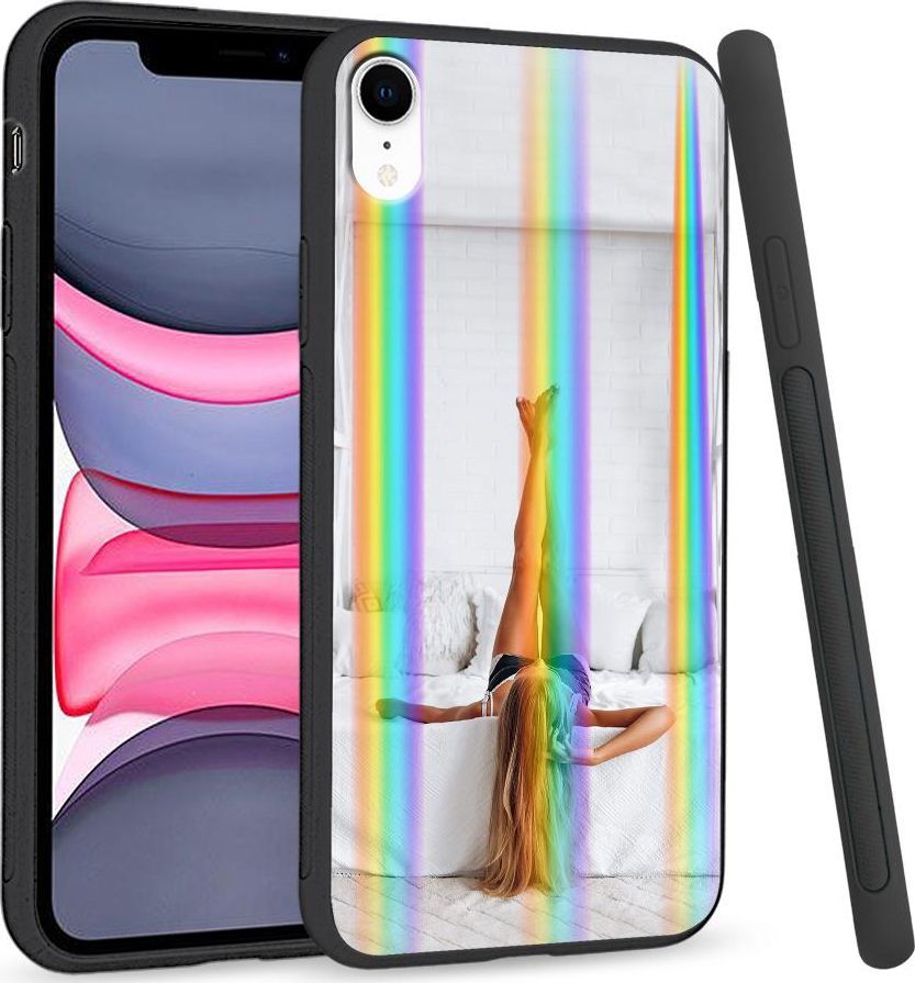 Super Fashion Etui Rainbow Series na Apple iPhone XR Biały pokók 1