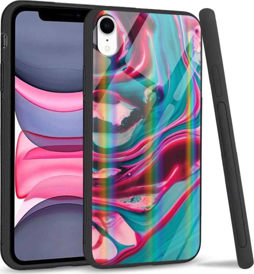 Super Fashion Etui Rainbow Series na Apple iPhone XR Water color abstract 1