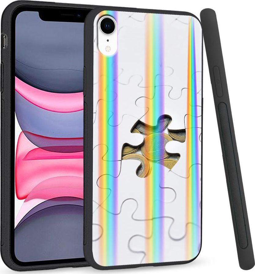 Super Fashion Etui Rainbow Series na Apple iPhone XR Puzzle 1