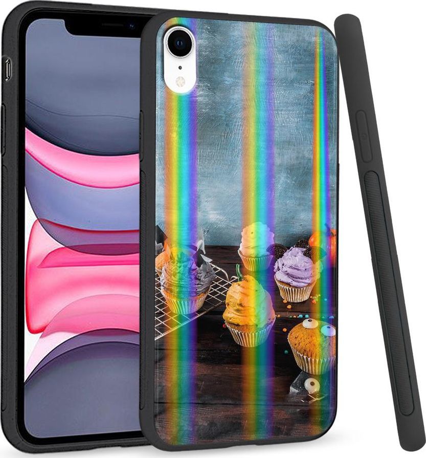 Super Fashion Etui Rainbow Series na Apple iPhone XR Babeczki 1