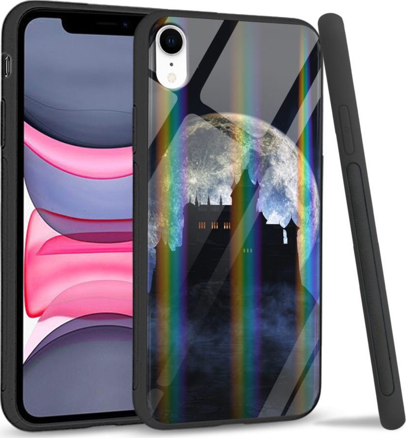 Super Fashion Etui Rainbow Series na Apple iPhone XR Moon castle 1