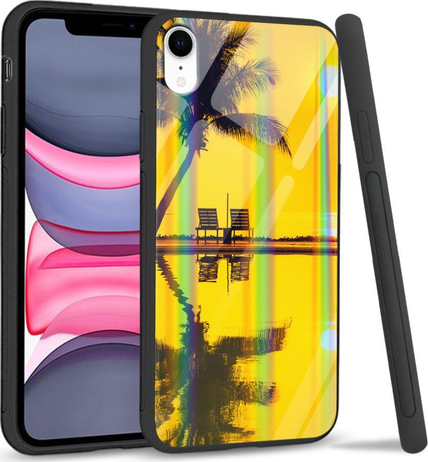 Super Fashion Etui Rainbow Series na Apple iPhone XR Yellow sunset 1