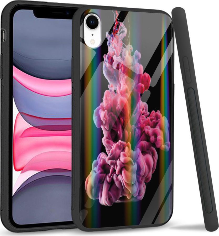 Super Fashion Etui Rainbow Series na Apple iPhone XR Water smoke 1
